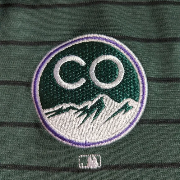 MLB Colorado Rockies City Connect Polo - Medium Green Nike - Picture 5 of 5